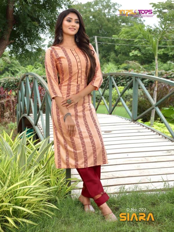 Tips Tops Siara vol 2 Rayon Designer Exclusive Kurti Collection